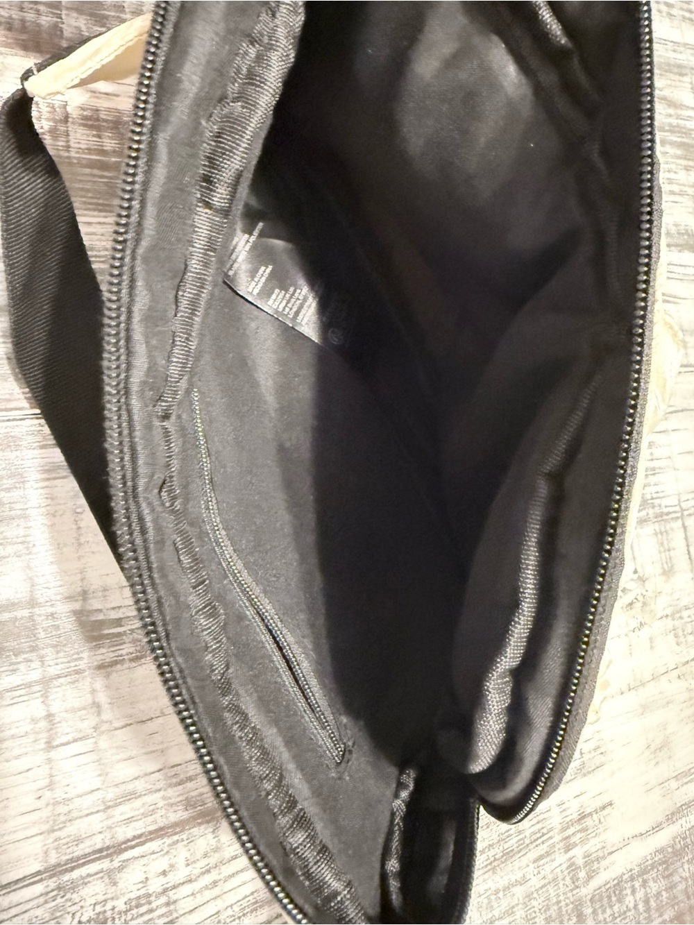 Free People Cream Quilted Belt Bag with Mesh Pocket - Picture 8 of 8
